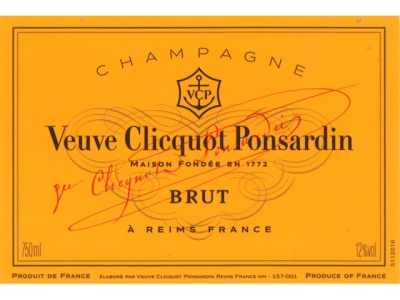 étiquette d’une bouteille de Champagne